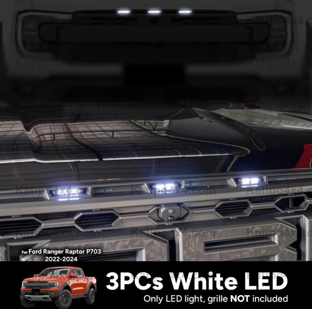LED Front Grille Lights For Raptor Grill - Daytime Running Light 12v
