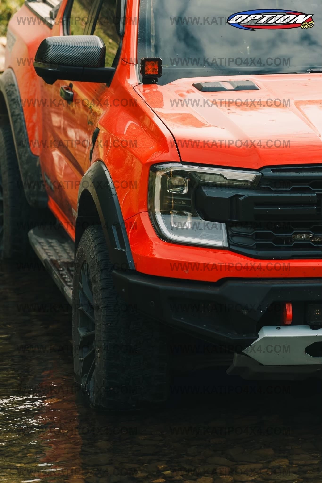 OPTION4WD - NEXT-GEN RAPTOR BAJA FRONT WINCH BAR ( NEW DESIGN )