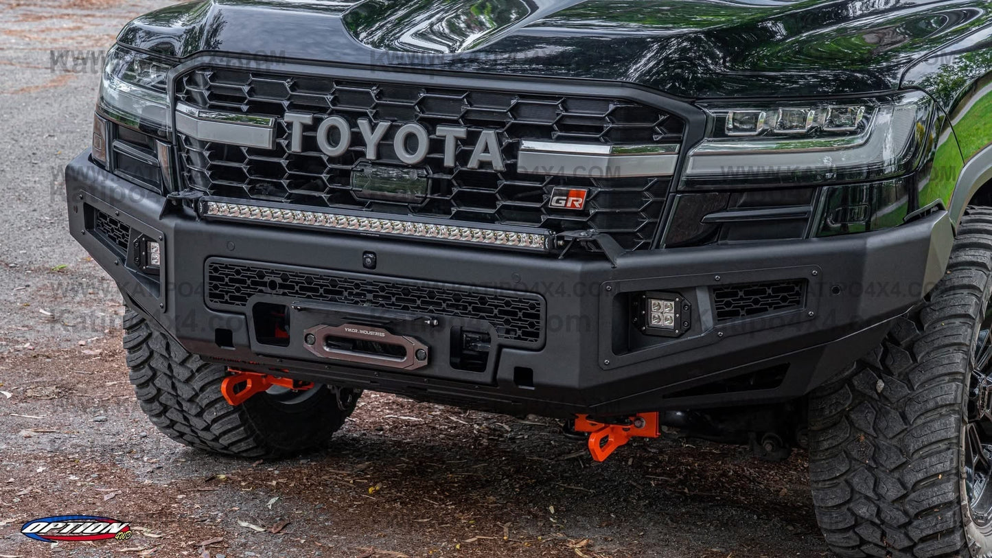 OPTION4WD - TOYOTA LC300 , Supreme FRONT WINCH BAR VX - TOYOTA LC300 2022+