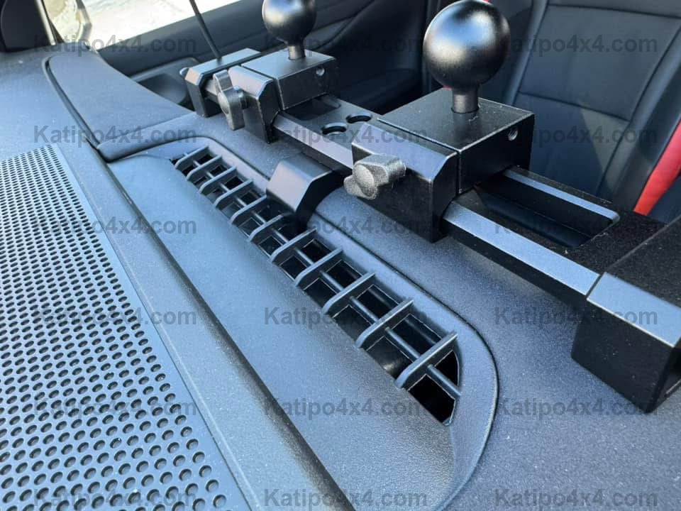 NEXT-GEN FORD RANGER & RAPTOR Center console CELL PHONE, UHF HOLDER , GOPRO Mounting Bracket