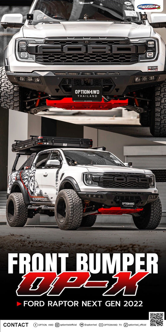 OPTION4WD - NEXT-GEN RAPTOR OP-X FRONT WINCH BAR