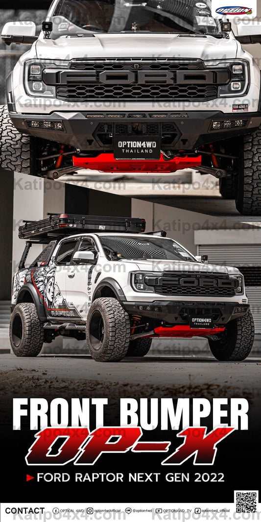OPTION4WD - NEXT-GEN RAPTOR OP-X FRONT WINCH BAR