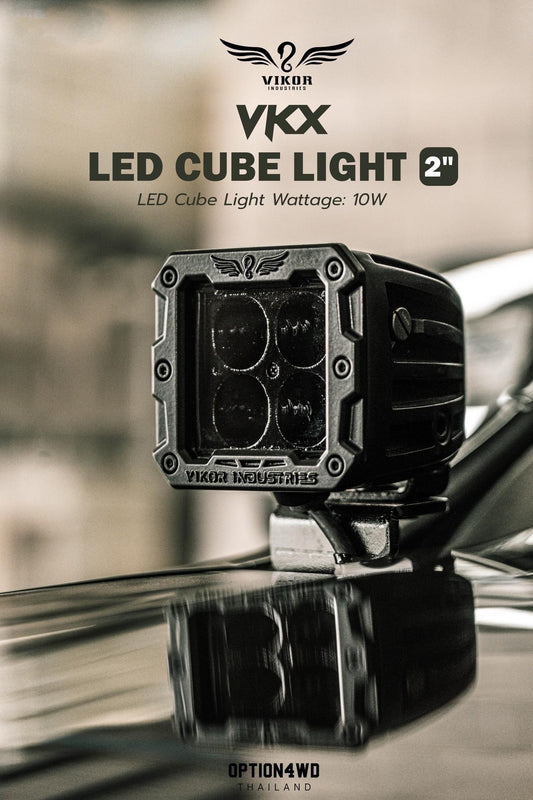 VKX Midnight LED Cube Light (2") - LED Fog Lights