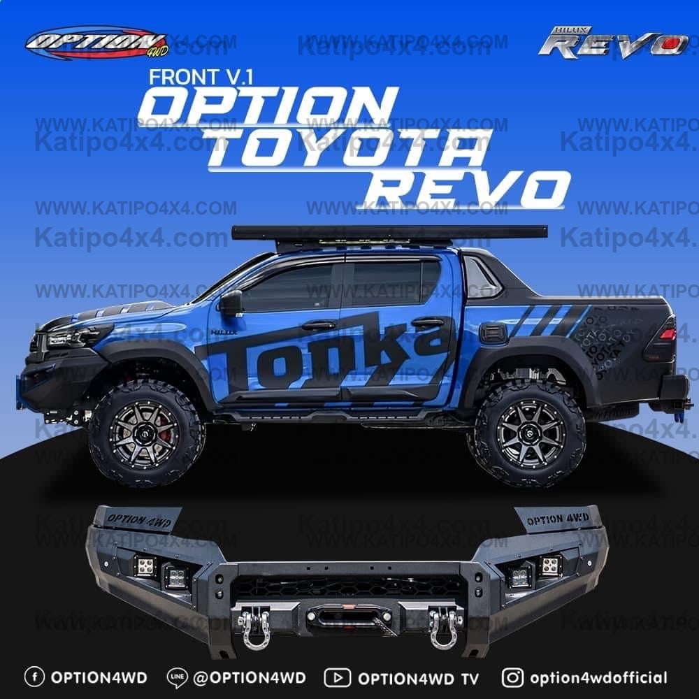 OPTION4WD - TOYOTA HILUX N80 V.1 FRONT BAR 2015-2025+