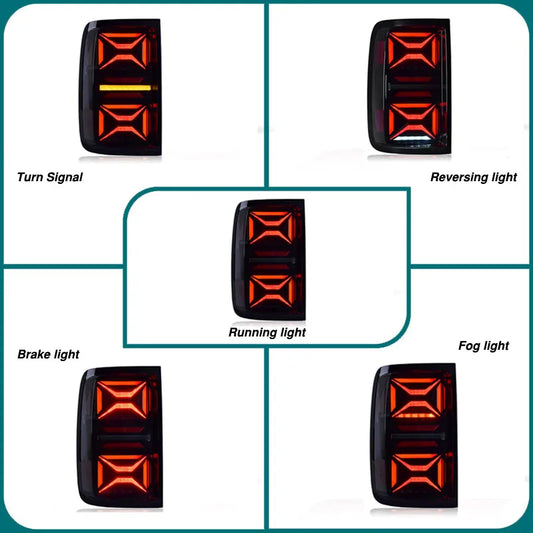 LED REAR LIGHTS VW Amarok 2008-2022 , Sequential Turning Signal ( X-MEN DESIGN ) FREE WORLD-WIDE SHIPPING