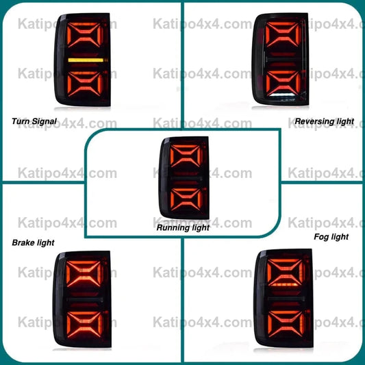 LED REAR LIGHTS VW Amarok 2008-2022 , Sequential Turning Signal ( X-MEN DESIGN ) FREE WORLD-WIDE SHIPPING