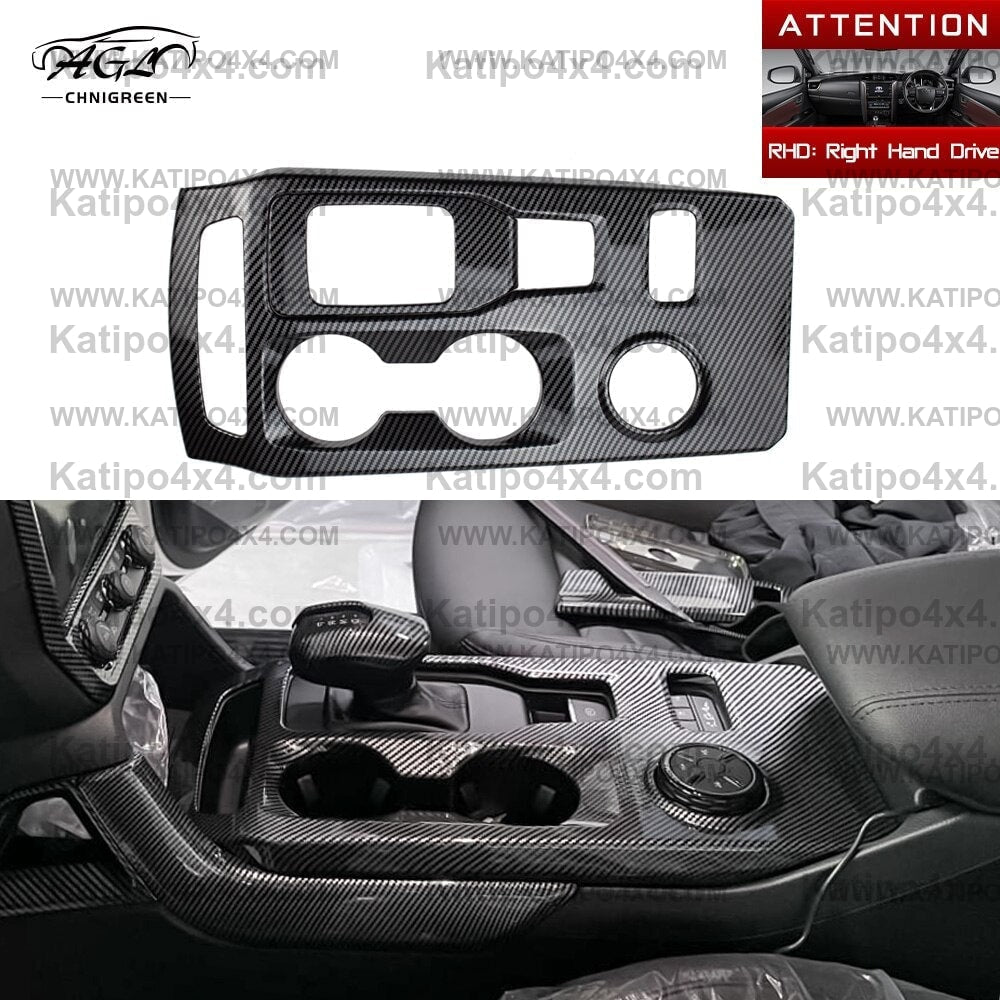 ABS Carbon Fiber Color Center Console Gear Shift Panel Cover Interior Decorative Accessories for Ford Ranger Everest 2023