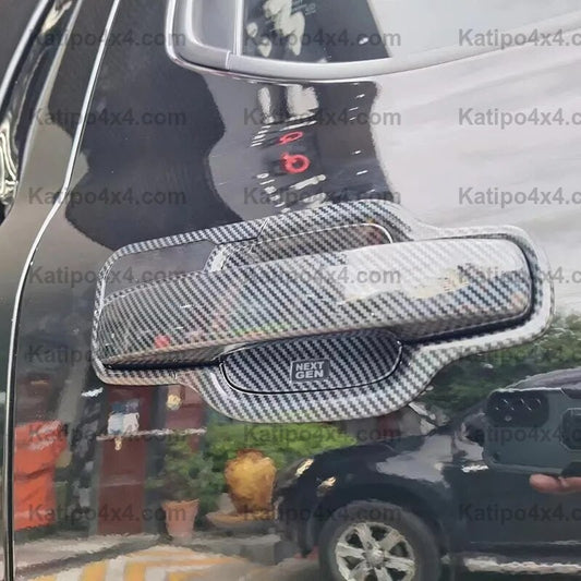 NEXT-GEN Ford Ranger 2023+ Carbon Fiber Auto Side Door Protector Door Handle Frame Cover Trim