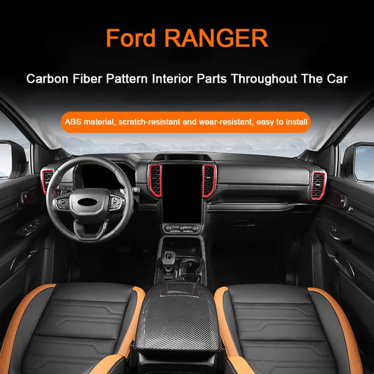 Carbon Fiber Interior Overlay ,For Next-Gen 2022+ Ranger, Raptor & Everest