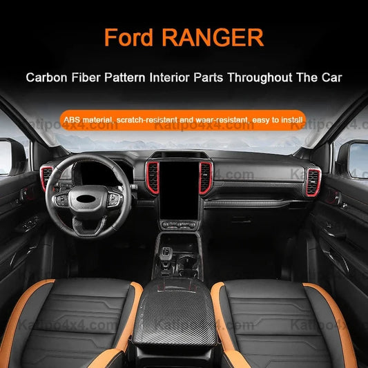 Carbon Fiber Interior Overlay ,For Next-Gen 2022+ Ranger, Raptor & Everest
