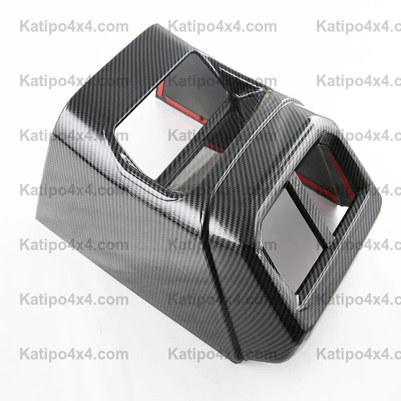 LHD & RHD For NEXT-GEN Ford Ranger & RAPTOR 2023+ ABS Carbon Fiber Rear Air Conditioning Vent Frame Cover