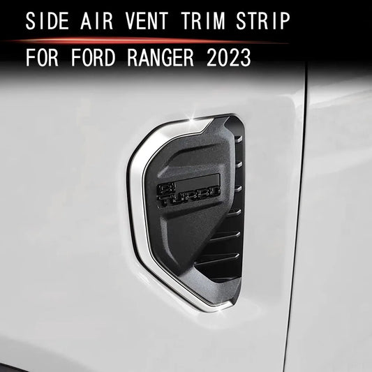 NEXT-GEN Ford Ranger 2023+ Black Car Side Fender Air Vent Outlet Cover