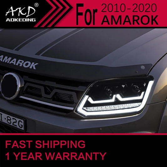 LED HEADLIGHTS for VW AMAROK 2010-2020 AMAROK Head Drl Dynamic Signal Projector Lens ( FREE WORLD-WIDE SHIPPING )