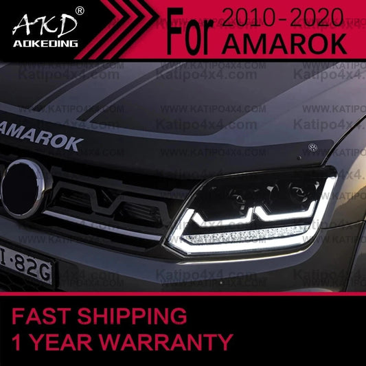 LED HEADLIGHTS for VW AMAROK 2010-2020 AMAROK Head Drl Dynamic Signal Projector Lens ( FREE WORLD-WIDE SHIPPING )