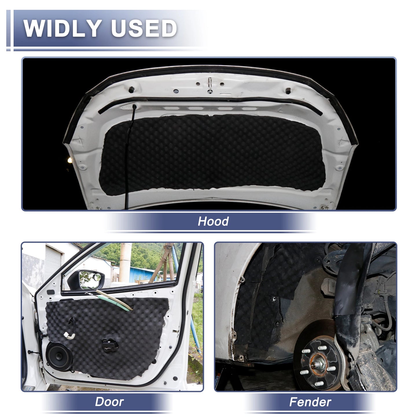 Sound Deadening Mat Wave Foam, 50cmx200cm 10.76sqft ( FREE WORLDWIDE SHIPPING )