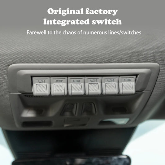 Rocker Switch Panel 12V 6 Gang For NEXT-GEN Ford Ranger & Everest 2022+ Switch Panel ON OFF