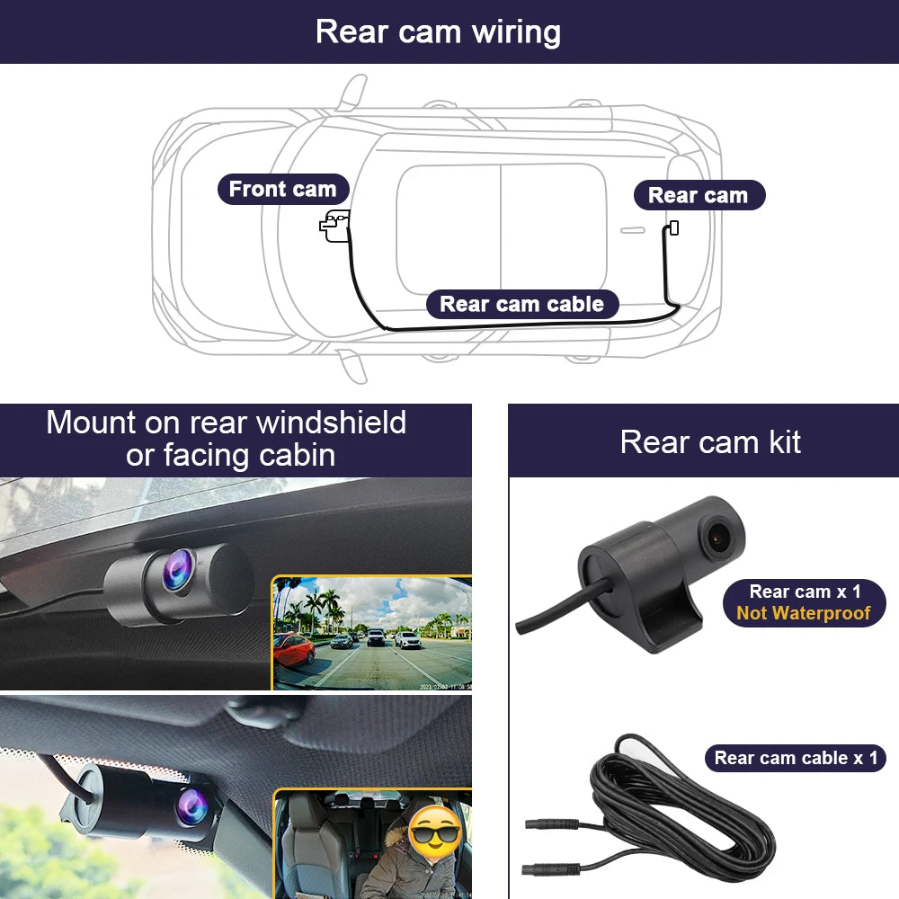 4K Dashcam for Ford Ranger, Everest & Raptor 2022+ ( Plug & Play Perfect fit )