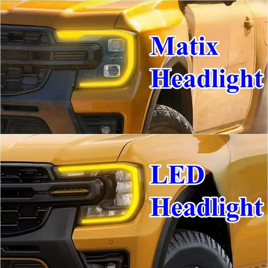 Amber Grill Lights & Daytime Running Light Package Kit for 2022+ Ford Ranger Raptor NEXT-GEN