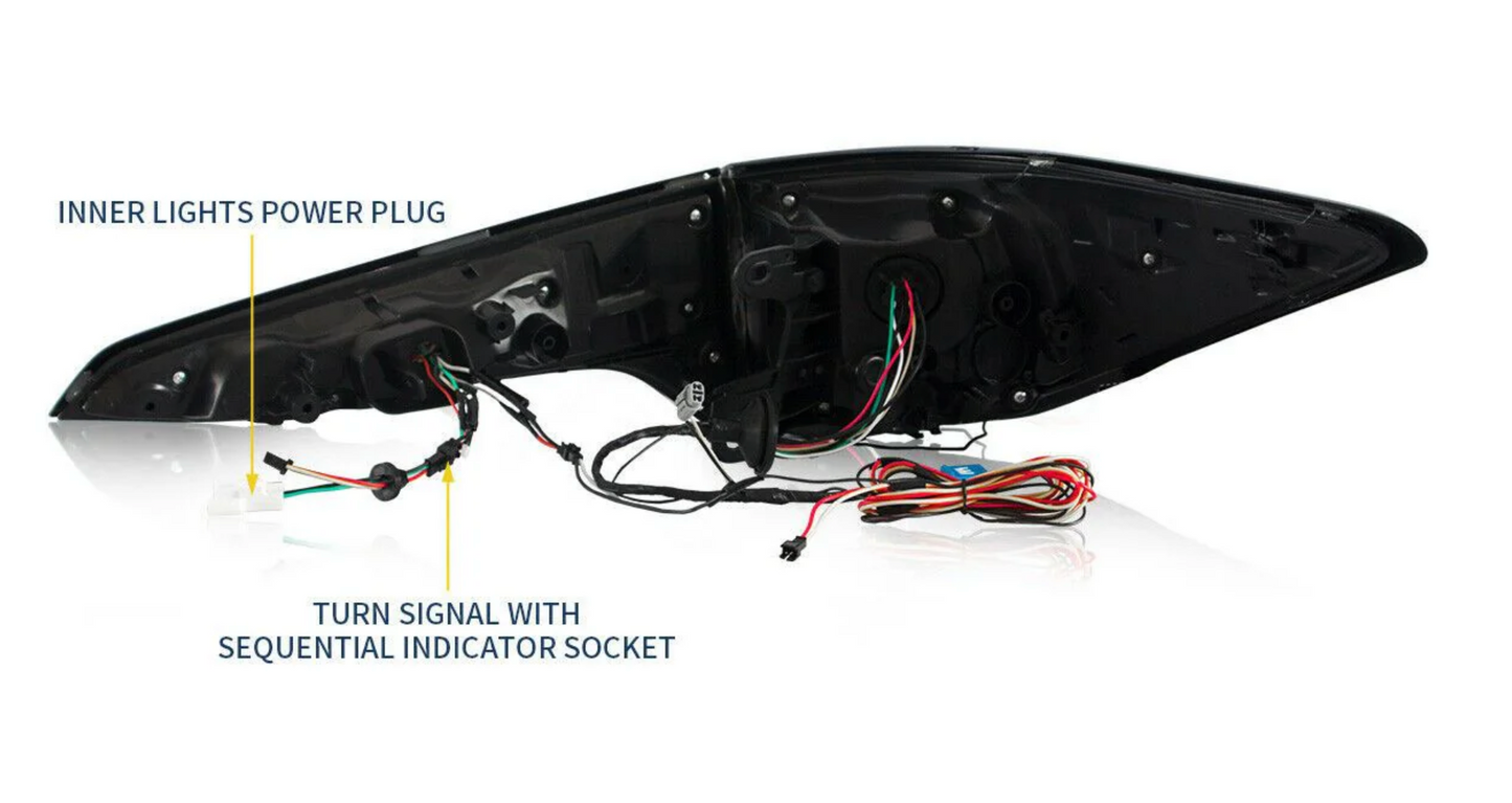 LED Taillights For Toyota Fortuner 2017-2019 w/Sequential Indicator