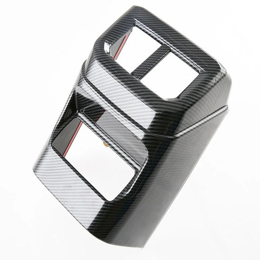 LHD & RHD For NEXT-GEN Ford Ranger & RAPTOR 2023+ ABS Carbon Fiber Rear Air Conditioning Vent Frame Cover