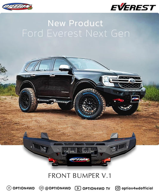 NEXT-GEN EVEREST - OP-V1 FRONT WINCH BAR FORD EVEREST 2022+ ( IN STOCK NOW )