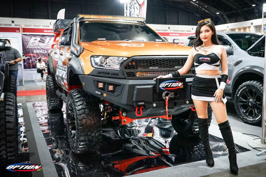 OPTION4WD - V.2 FRONT WINCH BAR, RANGER & EVEREST
