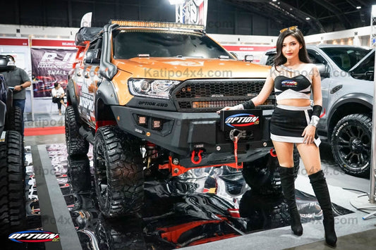 OPTION4WD - V.2 FRONT WINCH BAR, RANGER & EVEREST