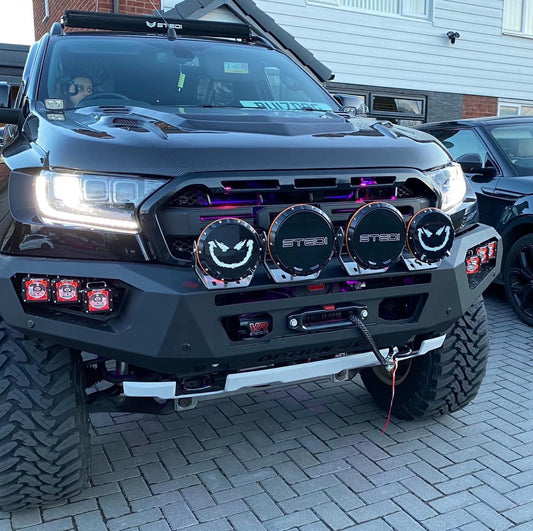 OPTION4WD - V.3 FRONT WINCH BAR - RANGER & EVEREST (2015-2022)