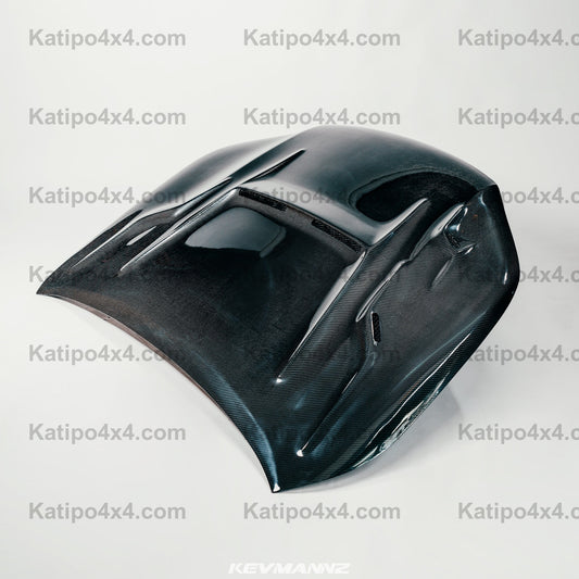 N80 TOYOTA HILUX CARBON BONNET, TYPE - X-MEN V4 (2015-2022)