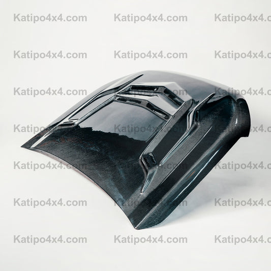 FORD RANGER, EVEREST & RAPTOR CARBON BONNET, TYPE - STINGER (2015-2022) WORLDWIDE SHIPPING