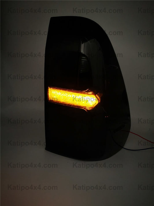 N80 TOYOTA HILUX LED REAR TAIL LIGHTS, TYPE - DARK KNIGHT