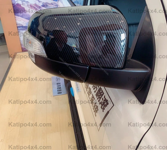 2pc Carbon Fiber Side Mirror Trim fCover - Ford Ranger & Everest ( 2015 - 2022 )