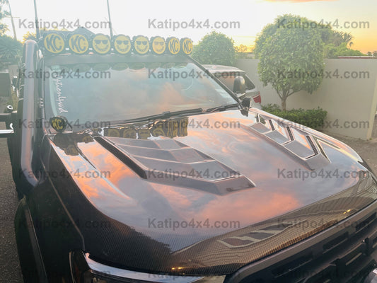 FORD RANGER, EVEREST & RAPTOR CARBON BONNET, TYPE - MARKO (2015-2022) N.Z ONLY