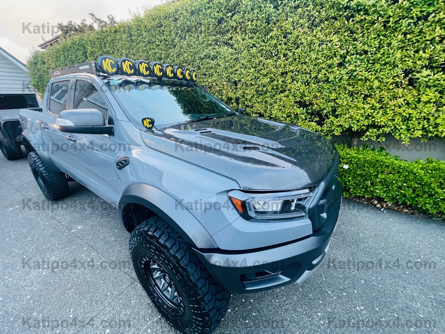 FORD RANGER, EVEREST & RAPTOR CARBON BONNET, TYPE - STINGER (2015-2022) WORLDWIDE SHIPPING