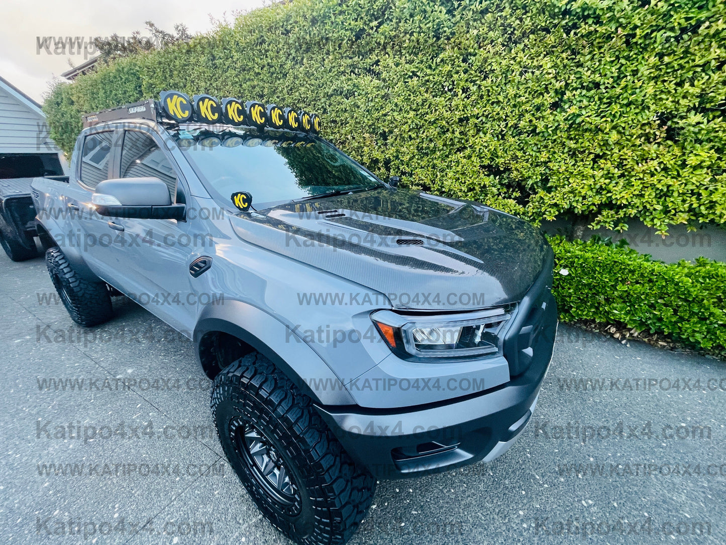 FORD RANGER, EVEREST & RAPTOR CARBON BONNET, TYPE - STINGER (2015-2022) WORLDWIDE SHIPPING
