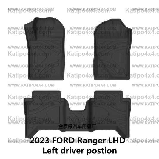 2023+ Ford Ranger Raptor waterproof floor mats RHD or LHD