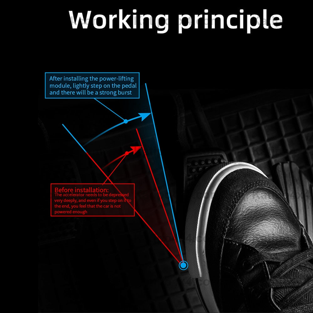 Car Throttle Controller Accelerator Tuning For Car 9 Drives 5 Modes Racing Accelerator Potent Booster For Bmw Bnez Ford Toyota