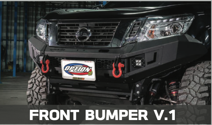 OPTION4WD - V.1 FRONT WINCH BAR - NISSAN NAVARA (2015-2019 )