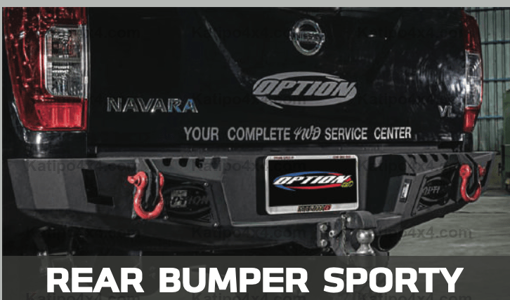 NISSAN NAVARA 2015-2019 REAR BAR WITH 2" HITCH ( SPORT )