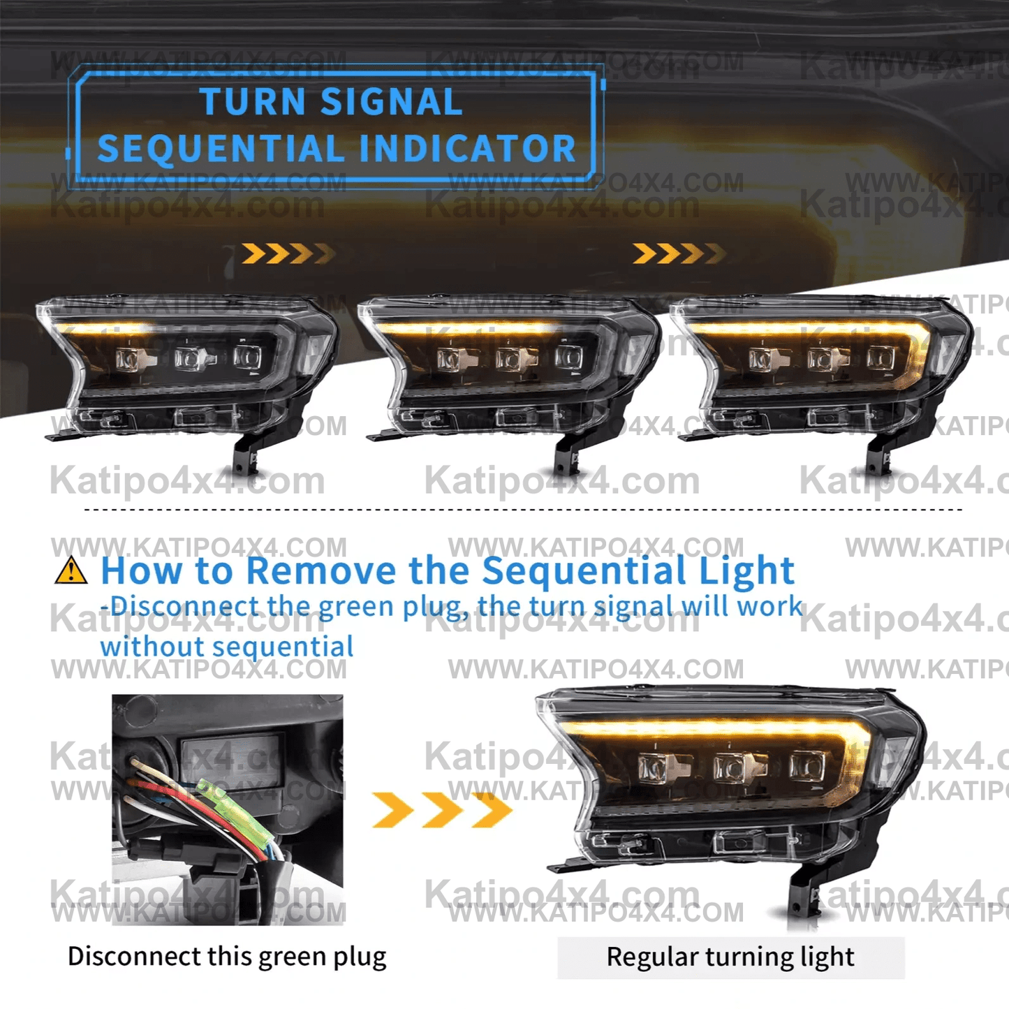 ( ROAD LEGAL LED HEADLIGHTS ) FORD RANGER, EVEREST, RAPTOR (2015-2022) ( FREE WORLD WIDE SHIPPING )