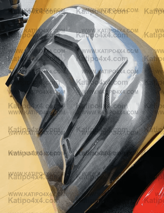 FORD RANGER, EVEREST & RAPTOR CARBON BONNET, TYPE - STINGER WITH SCOOP (2015-2022) WORLDWIDE SHIPPING