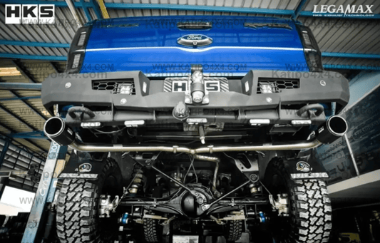 HKS DUAL EXIT RAPTOR, LEGAMAX MUFFLER EXHAUST (2018-2022)