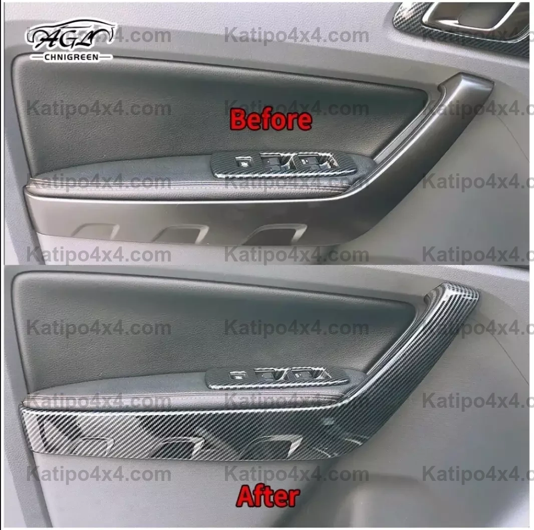 Carbon Fiber Door Trim kit Ford Ranger & Raptor 2015+ ( FREE WORLDWIDE SHIPPING )