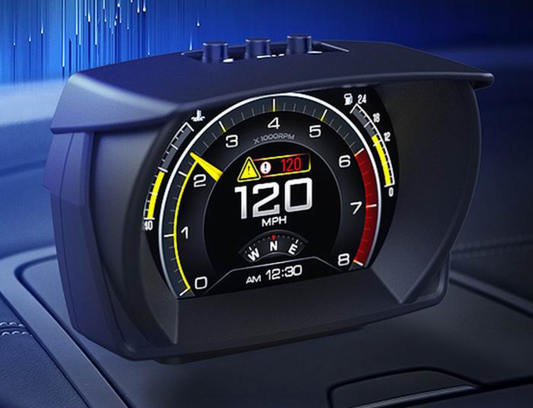 ( 1, 2 OR 3 GUAGES ) V61 Car On-board Computer 3 IN 1 HUD OBD2 Gauge GPS Speedometer Intelligent Inclinometer Alarm System ( WORLD WIDE SHIPPING )