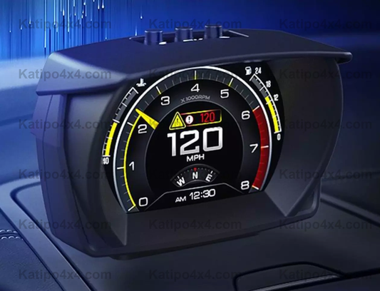 ( 1, 2 OR 3 GUAGES ) V61 Car On-board Computer 3 IN 1 HUD OBD2 Gauge GPS Speedometer Intelligent Inclinometer Alarm System ( WORLD WIDE SHIPPING )