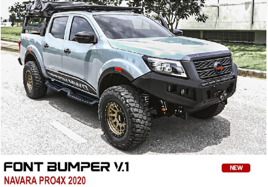 OPTION4WD - V.1 FRONT WINCH BAR - NISSAN NAVARA 2020+