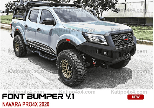 OPTION4WD - V.1 FRONT WINCH BAR - NISSAN NAVARA 2020+