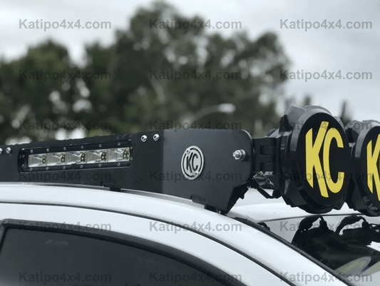 KC HiLights - 10" C-SERIES LED ( FOR M-RACK ) - 4-LIGHTS - 50W FLOOD BEAM - FOR M-RACKS