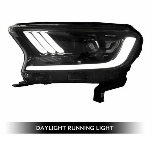 FULL BLACK - MUSTANG STYLE - PX2 & PX3 LED HEADLIGHTS  (2015-2022)