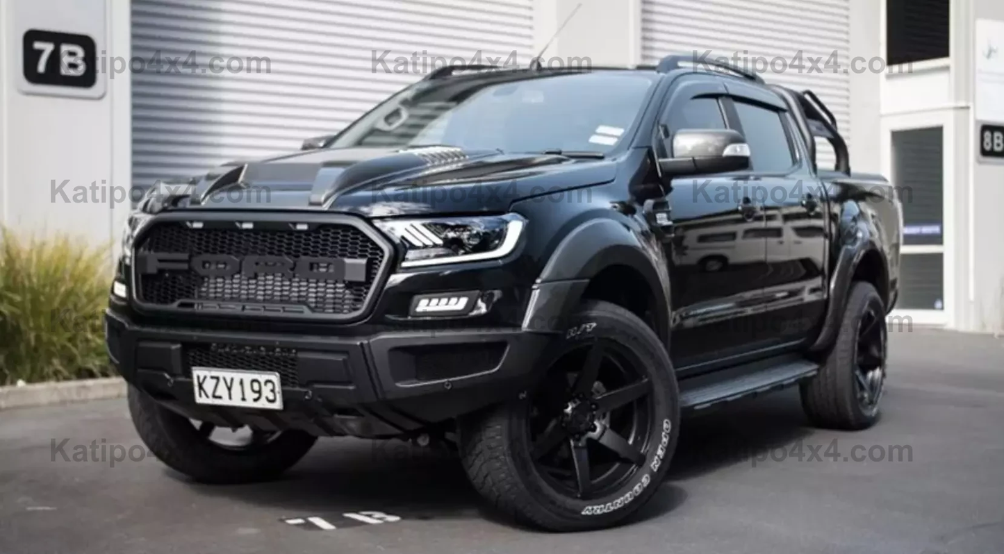 FULL BLACK - MUSTANG STYLE - PX2 & PX3 LED HEADLIGHTS (2015-2022)